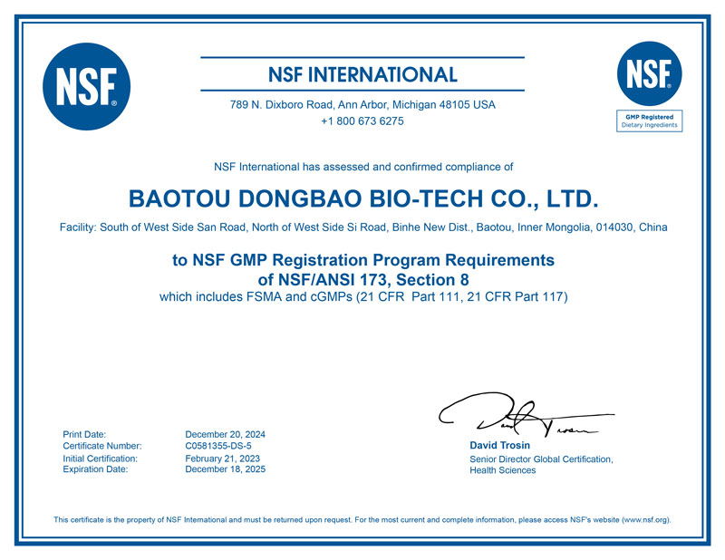 NSF--GMP